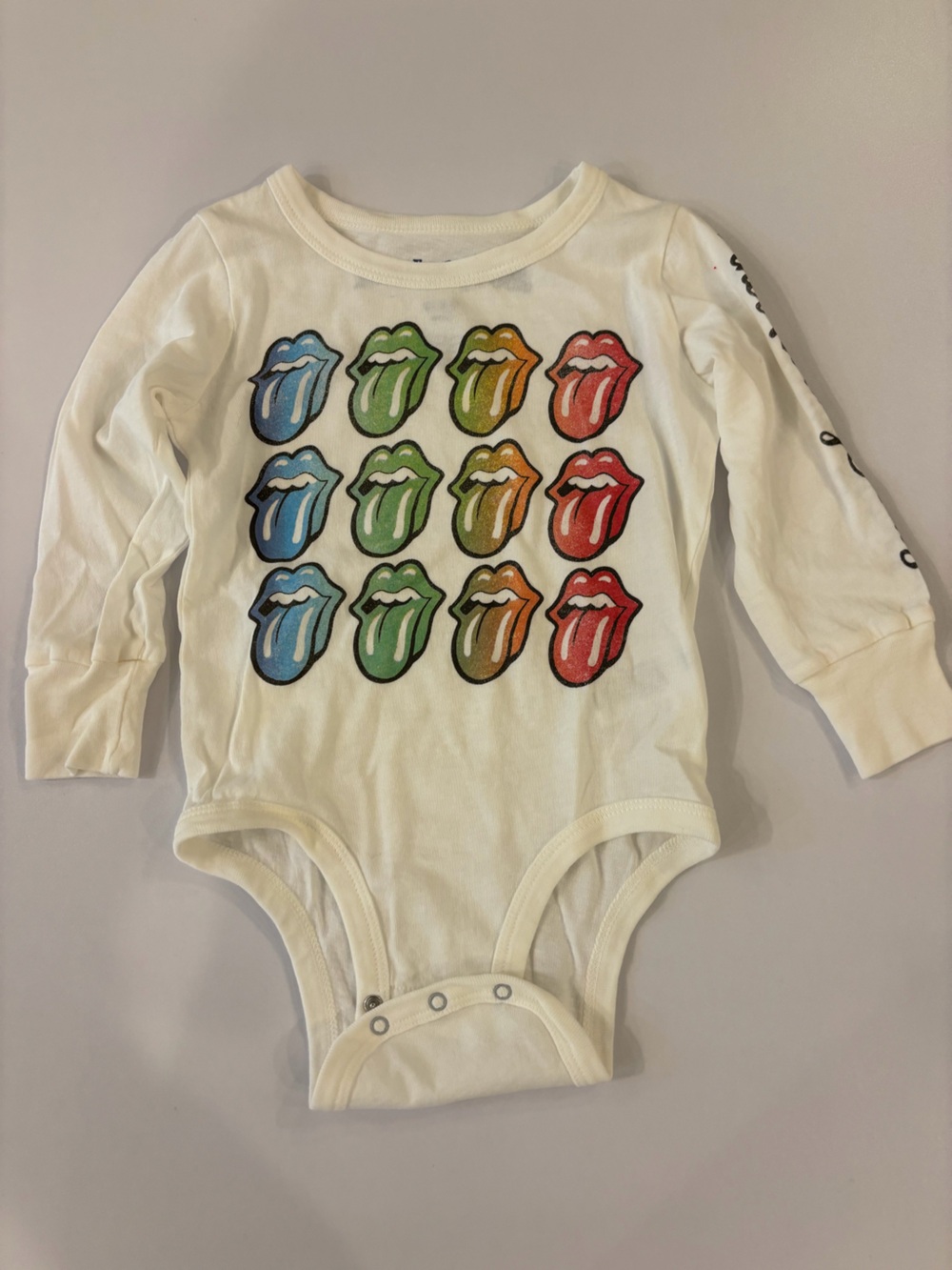 Rowdy Sprout Cream One-Piece with Multicolor Tongue Graphic